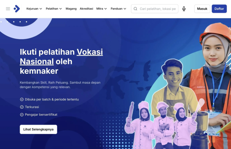 Pendaftaran Dibuka 19 Mei, Pelatihan Vokasi Nasional Batch 2 Targetkan 30.000 Peserta